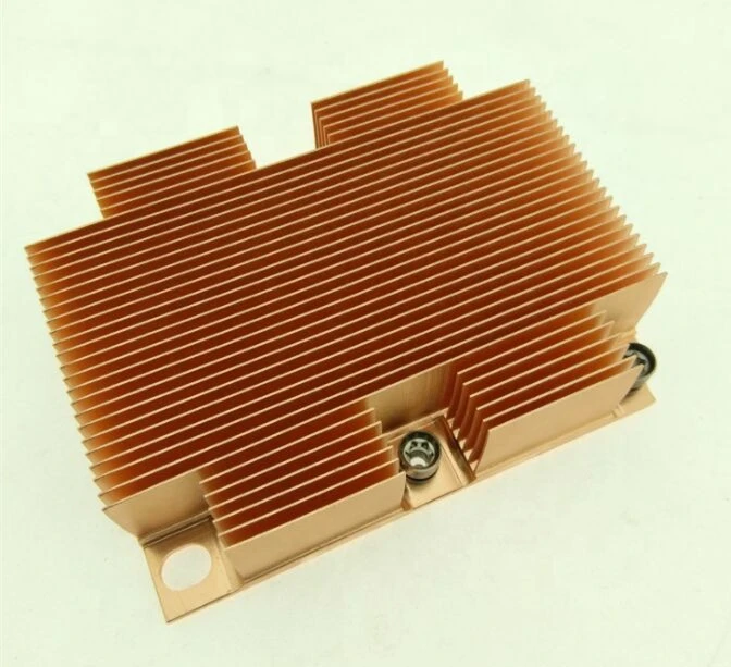 CNC machining Copper heatsink CNC machining Copper heatsink